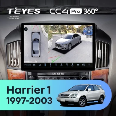 Штатная магнитола Teyes CC4 Pro 360 8/128 Toyota Harrier 1 (XU10) (1997-2003) F1 (11")