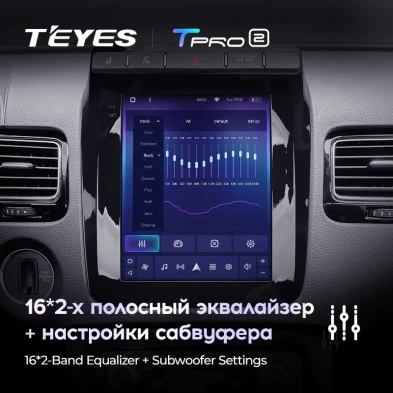 Штатная магнитола Tesla style Teyes TPRO 2 4/64 Volkswagen Touareg FL NF (2010-2018) Тип-B