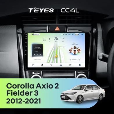Штатная магнитола Teyes CC4L 6/64 Toyota Corolla Fielder 3 E160 (2012-2021)