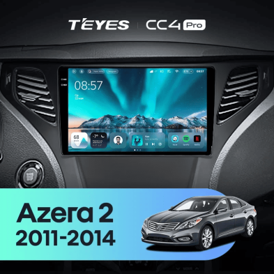 Штатная магнитола Teyes CC4 Pro 8/128 Hyundai Azera 2 (2011-2014) F2