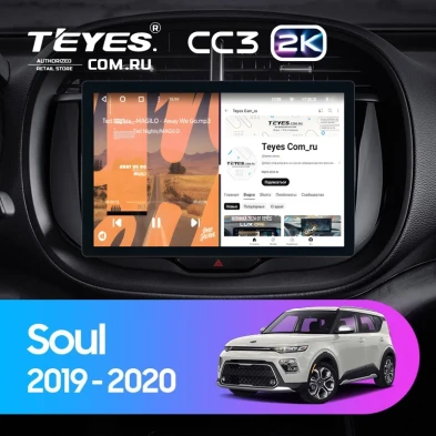 Штатная магнитола Teyes CC3 2K 4/32 Kia Soul (2019-2020) (11")