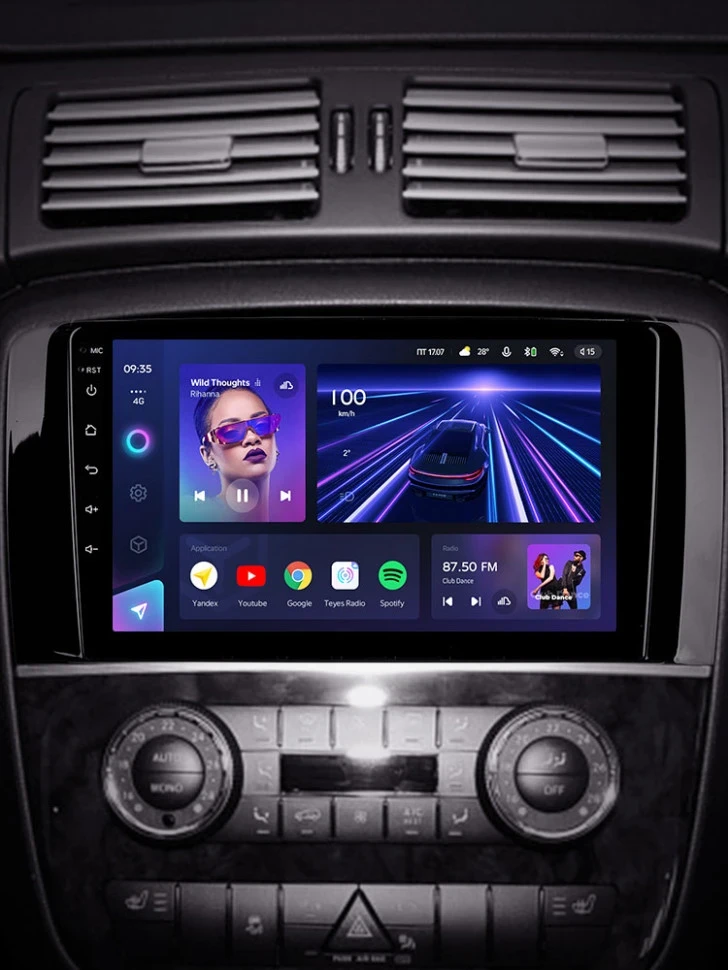 Штатная магнитола Teyes CC3 4/32 Mercedes-Benz R-Class W251 R280 R300 R320 (2005-2017) F1