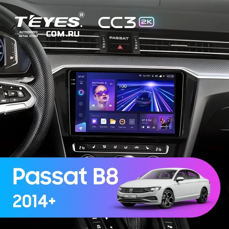 Штатная магнитола Teyes CC3 2K 6/128 Volkswagen Passat B8 2014+