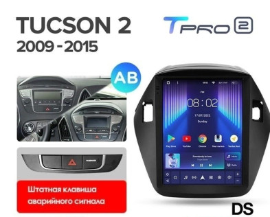 Штатная магнитола Tesla style Teyes TPRO 2 3/32 Hyundai IX35 (2009-2015) F2 Тип-AB