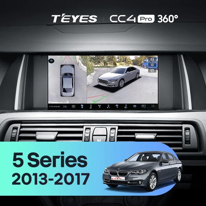 Штатная магнитола Teyes CC4 Pro 360 12/256 BMW 5 Series F10 F11 NBT (2013-2017)