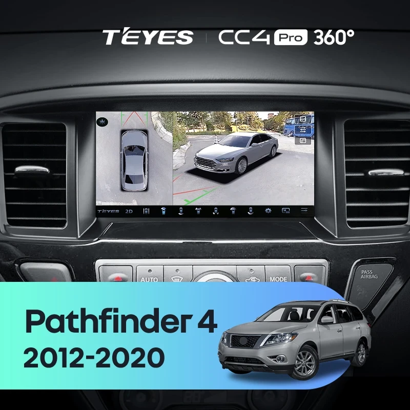 Штатная магнитола Teyes CC4 Pro 360 8/128 Nissan Pathfinder 4 R52 (2012-2020) F1