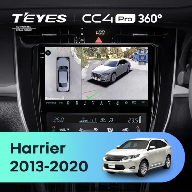 Штатная магнитола Teyes CC4 Pro 360 12/256 Toyota Harrier XU60 (2013-2020) F2