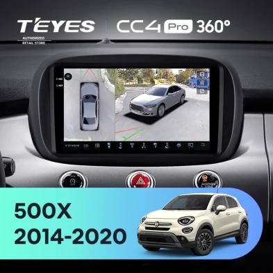 Штатная магнитола Teyes CC4 Pro 360 8/128 Fiat 500X (2014-2020)