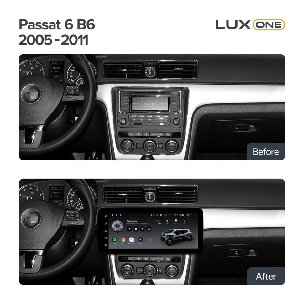 Штатная магнитола Teyes LUX ONE 4/64 Volkswagen Passat (2005-2011)