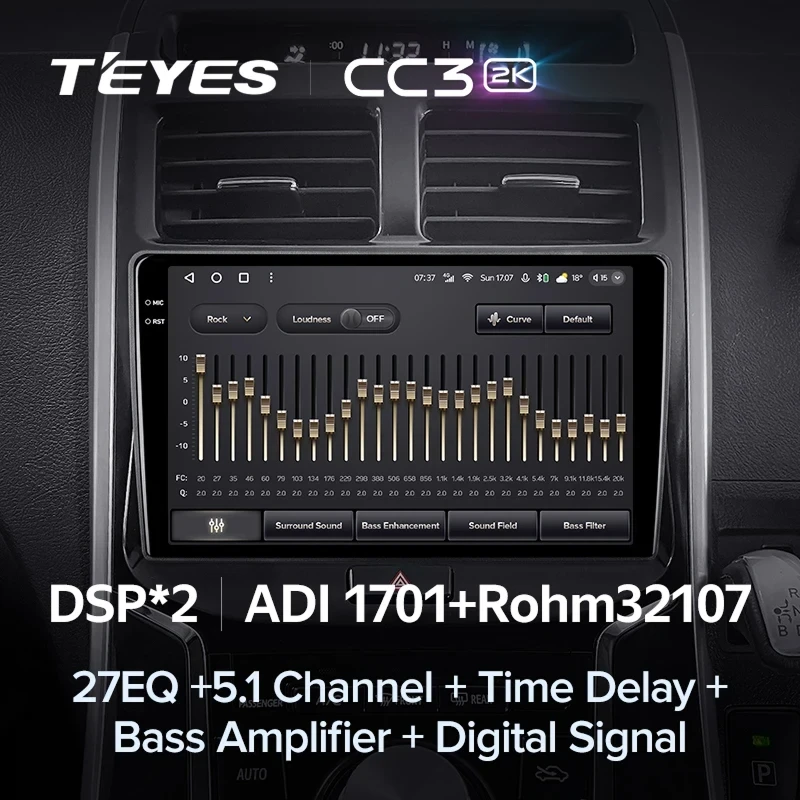 Штатная магнитола Teyes CC3 2K 6/128 Toyota Sai K10 (2013-2017)