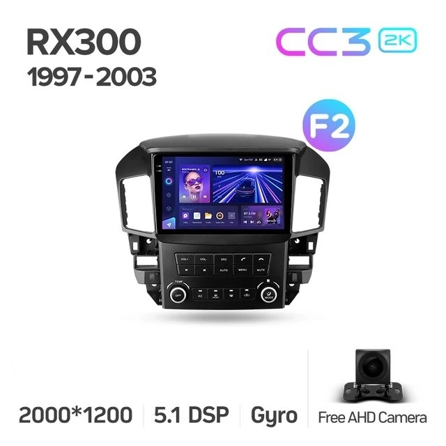 Штатная магнитола Teyes CC3 2K 4/64 Lexus RX300 XU10 (1997-2003) F2