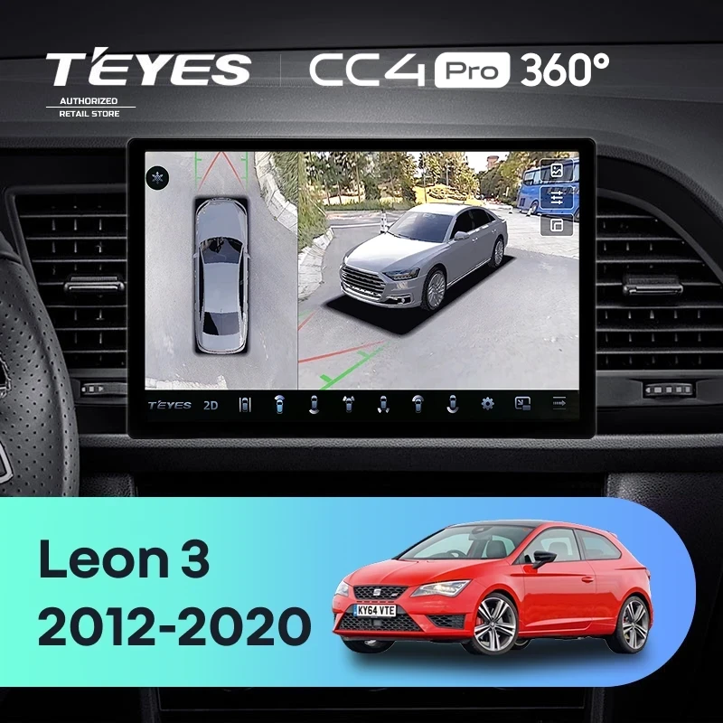 Штатная магнитола Teyes CC4 Pro 360 8/128 Seat Leon 3 (2012-2020) F3 (11")