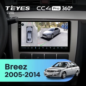 Штатная магнитола Teyes CC4 Pro 360 8/128 Lifan Breez (520) (2005-2014)