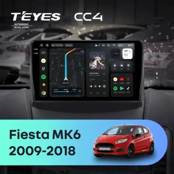 Штатная магнитола Teyes CC4 6/64 Ford Fiesta 6 (2009-2018) F1 Тип-B