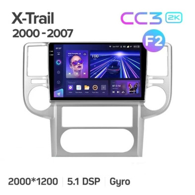Штатная магнитола Teyes CC3 2K 4/64 Nissan X-Trail 1 T30 (2000-2007) F2