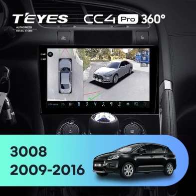 Штатная магнитола Teyes CC4 Pro 360 12/256 Peugeot 3008 1 (2009-2016) F2