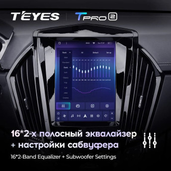 Штатная магнитола Tesla style Teyes TPRO 2 4/32 Cadillac SRX 2 (2009-2012)