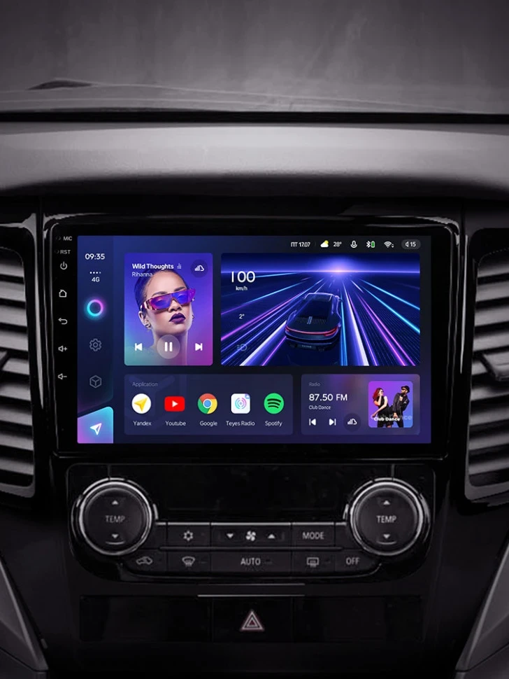 Штатная магнитола Teyes CC3 4/32 Mitsubishi Pajero Sport 3 (2016-2018)