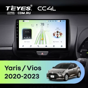 Штатная магнитола Teyes CC4L 6/64 Toyota Yaris (2020-2023) Правый руль