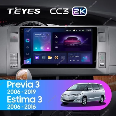 Штатная магнитола Teyes CC3 2K 360 6/128 Toyota Previa, Estima AHR20 XR50 (2006-2019)