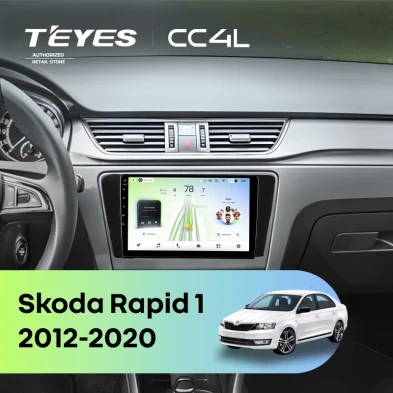 Штатная магнитола Teyes CC4L 6/64 Skoda Rapid 1 (2012-2020) F1