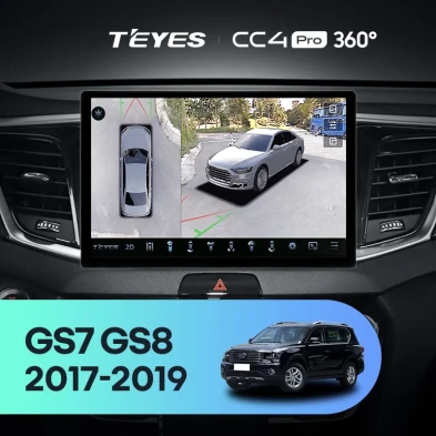 Штатная магнитола Teyes CC4 Pro 360 12/256 GAC GS7 GS8 (2017-2019) (11")
