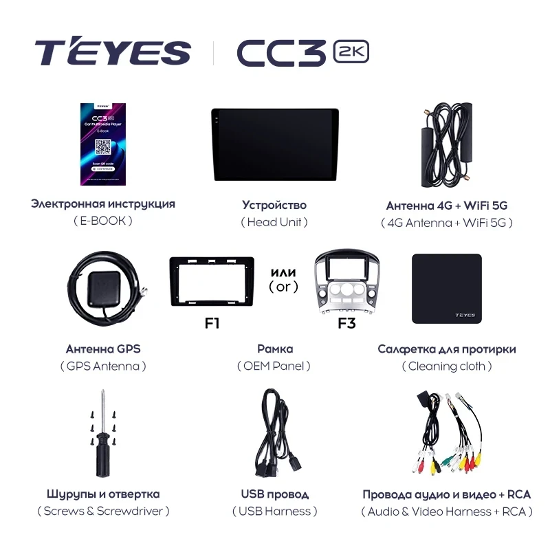 Штатная магнитола Teyes CC3 2K 6/128 Hyundai H1 TQ (2007-2015) F3