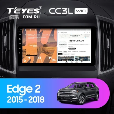 Штатная магнитола Teyes CC3L WiFi 2/32 Ford Edge 2 (2015-2018) F1