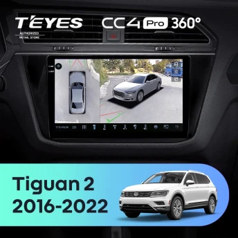 Штатная магнитола Teyes CC4 Pro 360 12/256 Volkswagen Tiguan 2 (2016-2022) Тип-B