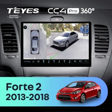Штатная магнитола Teyes CC4 Pro 360 12/256 Kia Forte 2 (2013-2018) F1 Тип-AB (11")