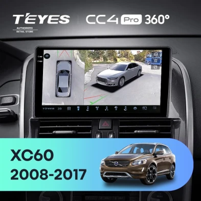 Штатная магнитола Teyes CC4 Pro 360 8/128 Volvo XC60 I 1 (2008-2017) Тип-A