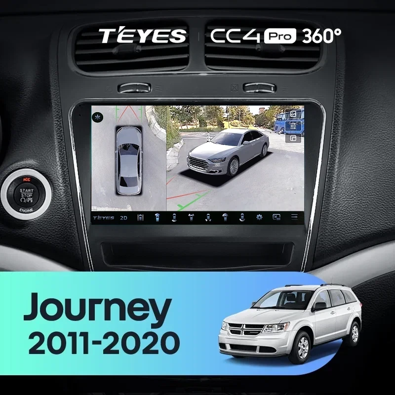 Штатная магнитола Teyes CC4 Pro 360 12/256 Dodge Journey JC (2011-2020)