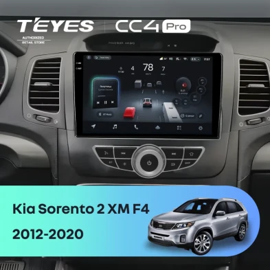 Штатная магнитола Teyes CC4 Pro 8/128 Kia Sorento 2 XM (2012-2020) F4