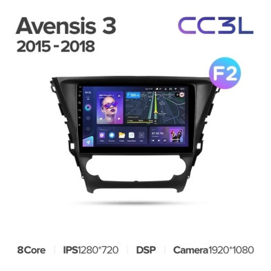 Штатная магнитола Teyes CC3L 4/64 Toyota Avensis 3 (2015-2018) F2