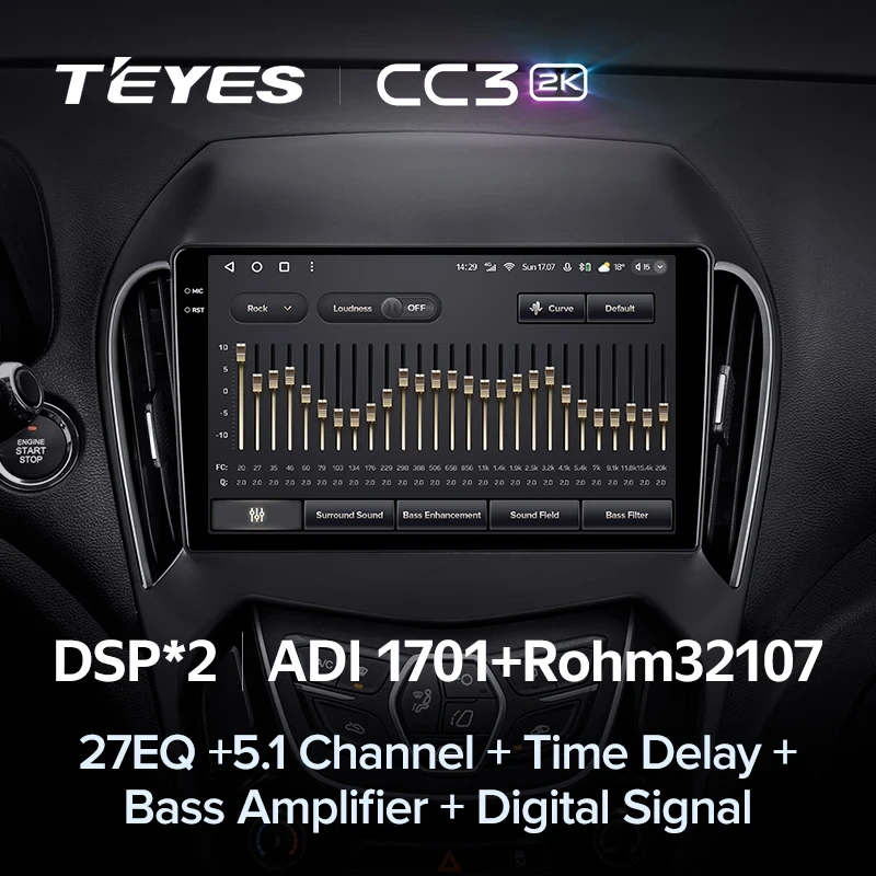 Штатная магнитола Teyes CC3 2K 4/32 Chery Arrizo 5 (2010-2022)