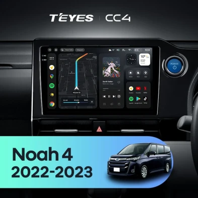 Штатная магнитола Teyes CC4 8/128 Toyota Noah 4 R90 (2022-2023) Правый руль
