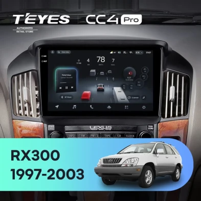 Штатная магнитола Teyes CC4 Pro 12/256 Lexus RX300 XU10 (1997-2003) F1