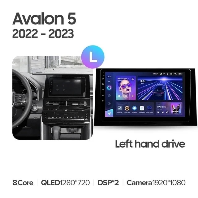 Штатная магнитола Teyes CC3L 4/32 Toyota Avalon V XX50 (2022-2023)