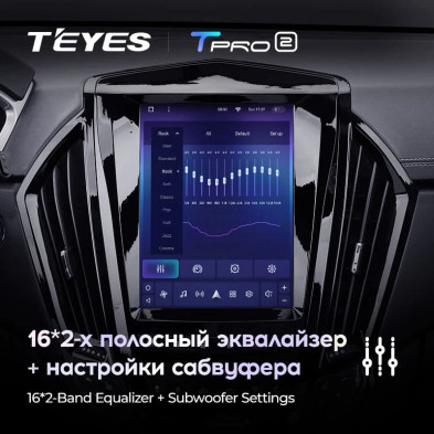 Штатная магнитола Tesla style Teyes TPRO 2 4/64 Cadillac SRX 2 (2009-2012)