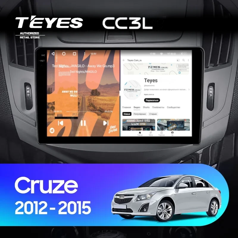 Штатная магнитола Teyes CC3L 4/32 Chevrolet Cruze J300 J308 (2012-2015) F1