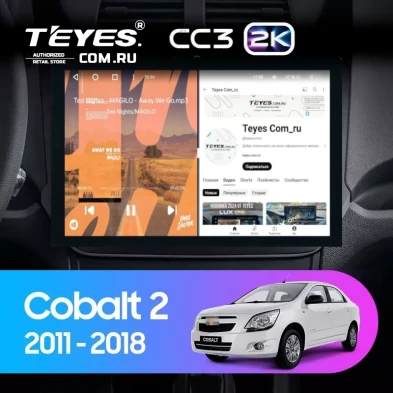 Штатная магнитола Teyes CC3 2K 360 6/128 Chevrolet Cobalt 2 (2011-2018) (13")