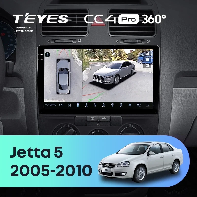 Штатная магнитола Teyes CC4 Pro 360 8/128 Volkswagen Jetta 5 (2005-2010)