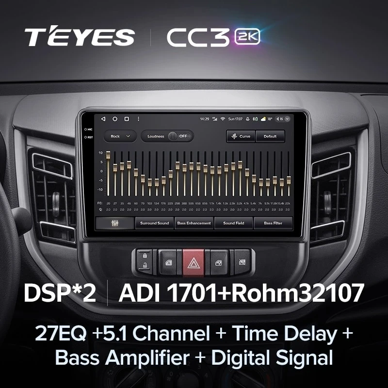 Штатная магнитола Teyes CC3 2K 360 6/128 Suzuki Celerio (2014-2023)