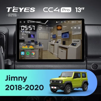 Штатная магнитола Teyes CC4 Pro 12/256 Suzuki Jimny JB64 (2018-2020) (13")