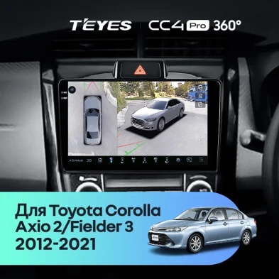 Штатная магнитола Teyes CC4 Pro 360 12/256 Toyota Corolla Fielder 3 E160 (2012-2021)