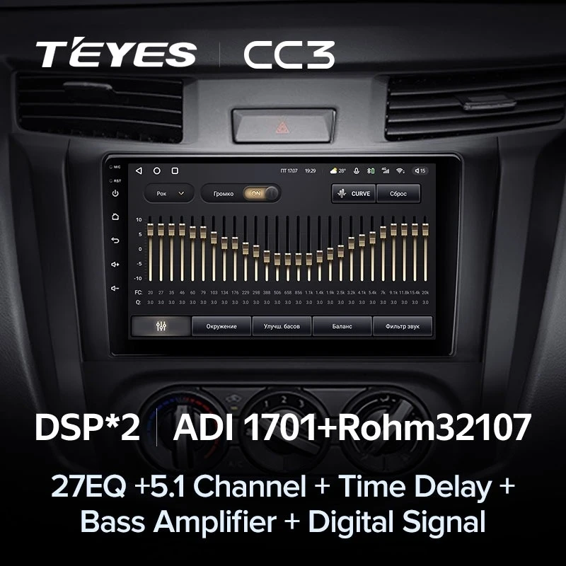 Штатная магнитола Teyes CC3 4/32 Nissan Navara D23 IV (2014-2021) Тип-A