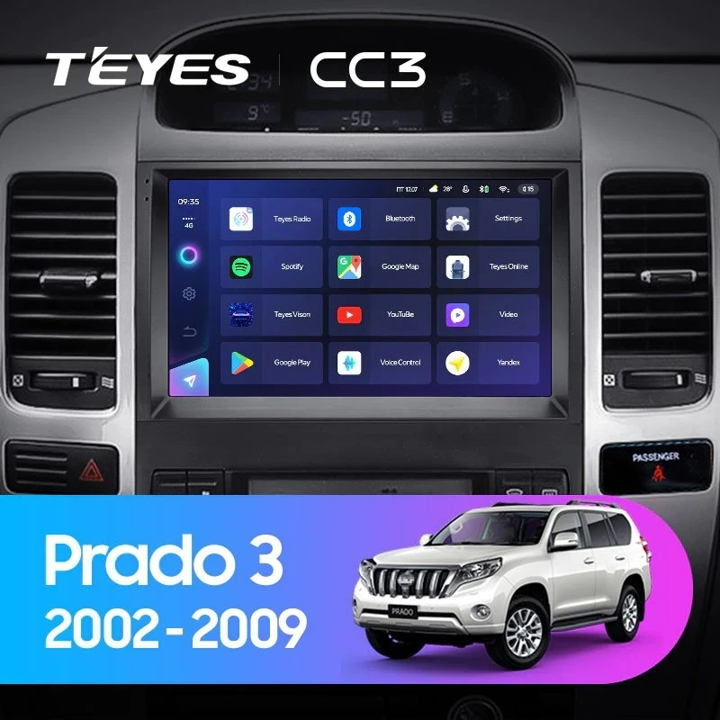 Штатная магнитола Teyes CC3 4/32 Toyota Land Cruiser Prado 120 (2002-2009) F3
